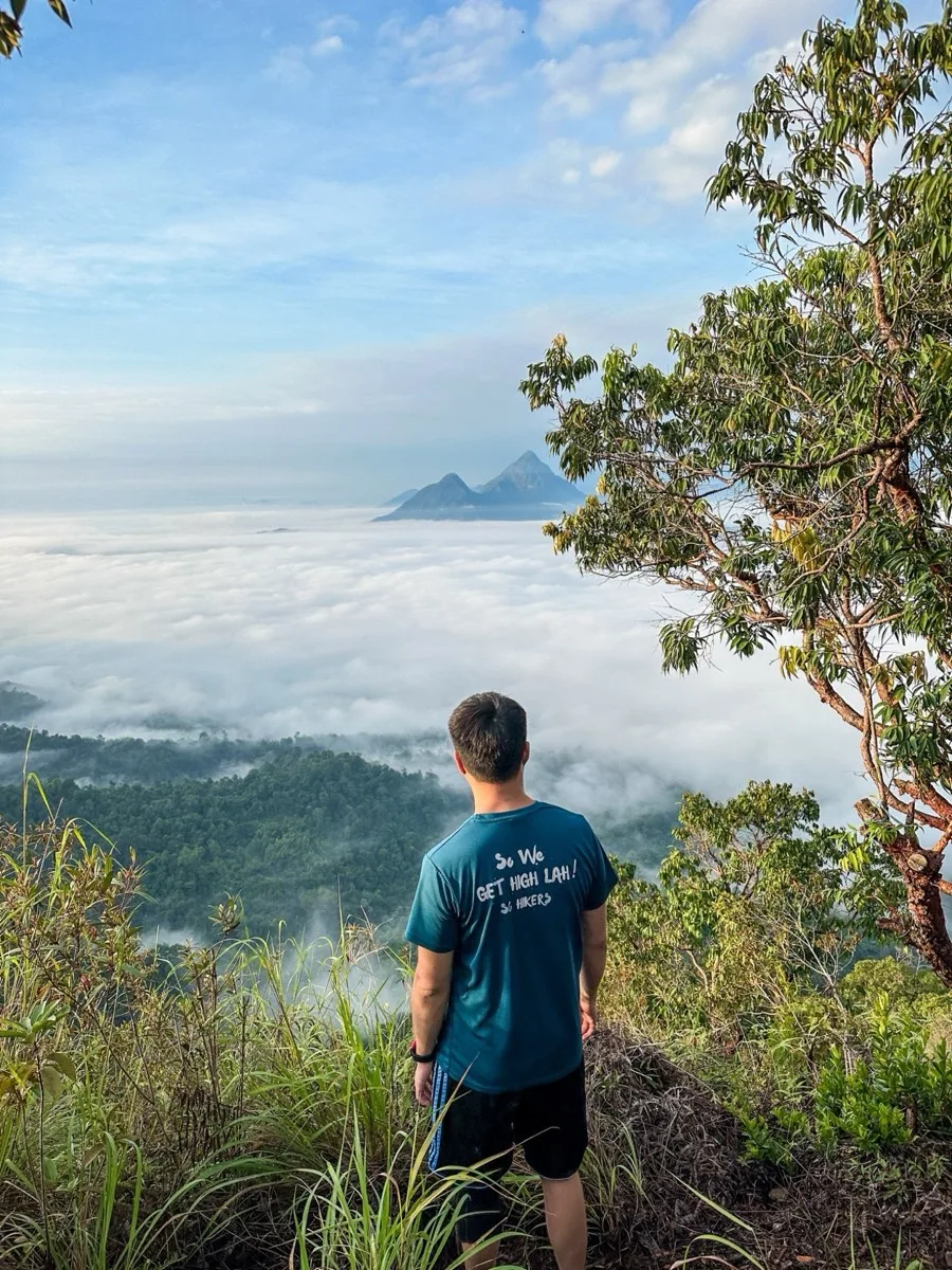 Kay Du on a Malaysian hiking trail during the 60 Mountains Challenge