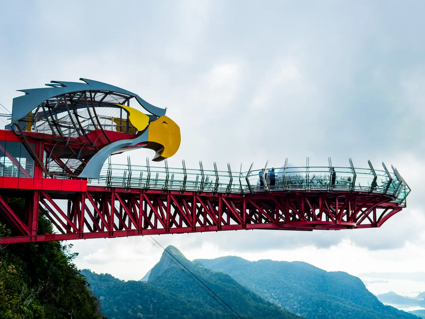 The eagle-shaped SkyGlide structure at Panorama Langkawi