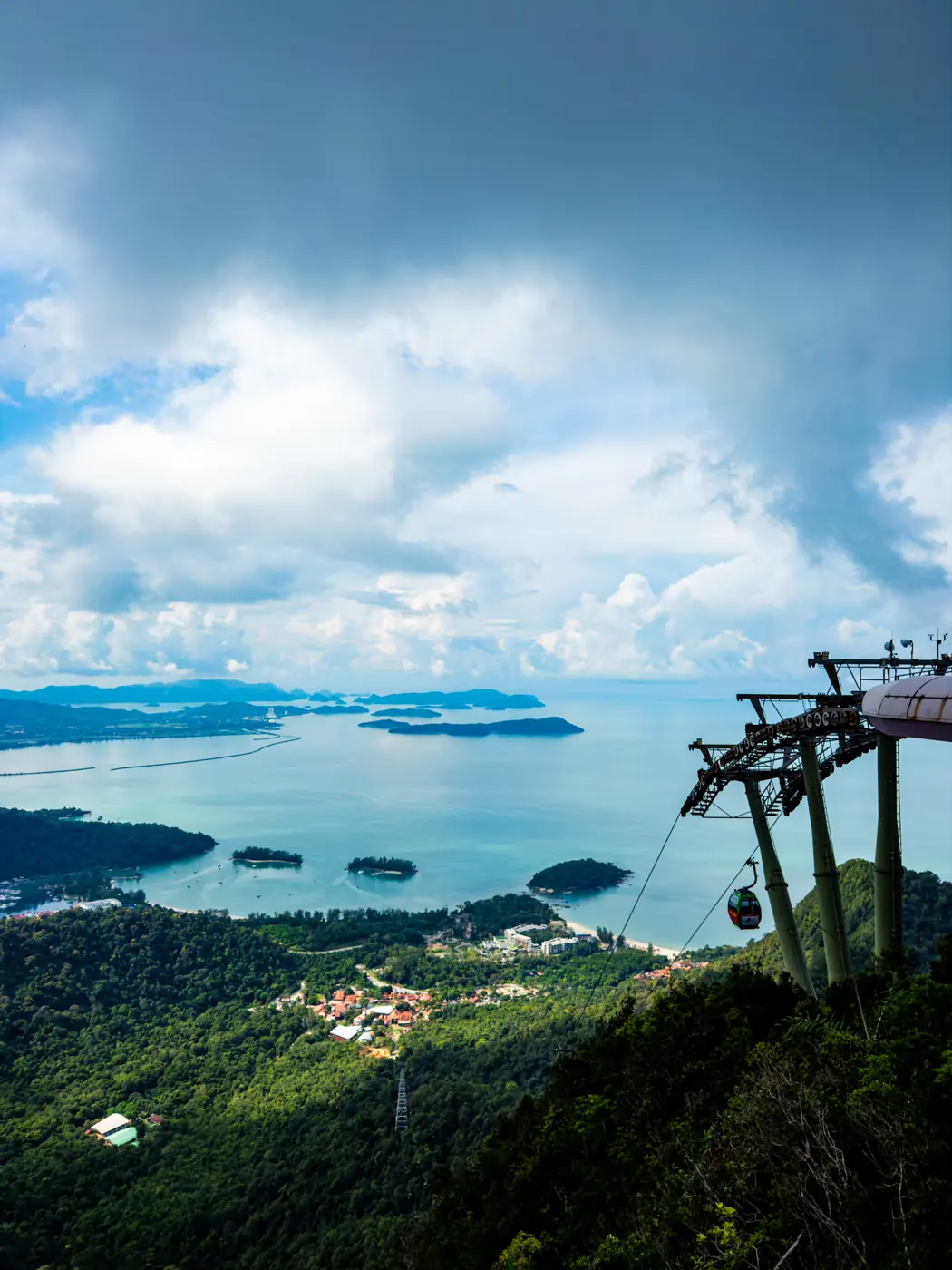 View of Langkawi's islands from the SkyCab top station