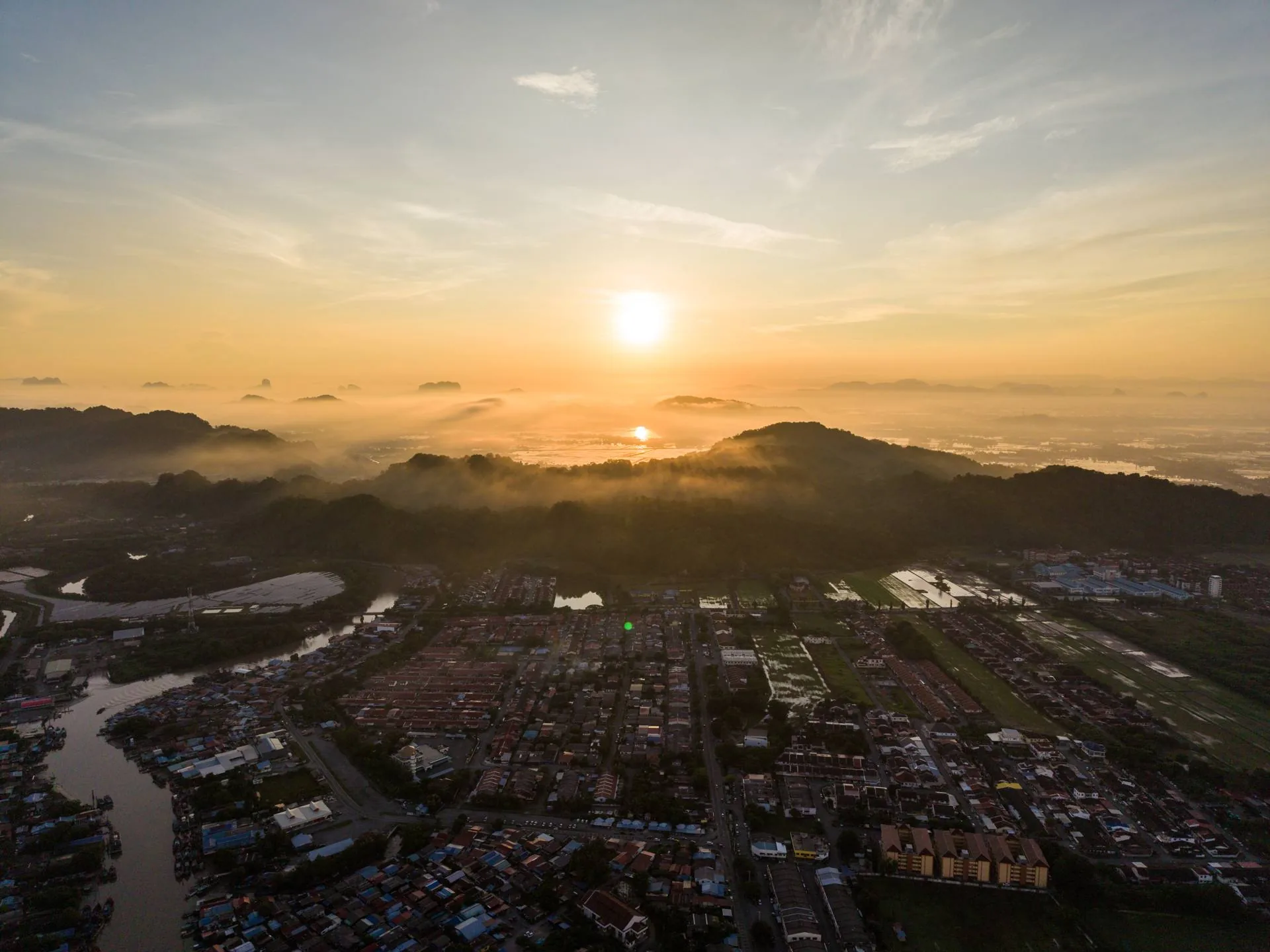 Refreshing Langkawi trip aerial view of islands, Kedah